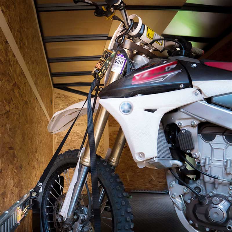 1'' X 7' Mini motocyklový račňový popruh s háčikmi v tvare S