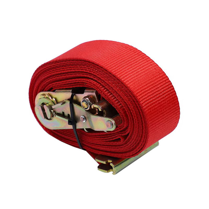 Červený remienok s račňou E-Track 2'' X 12'