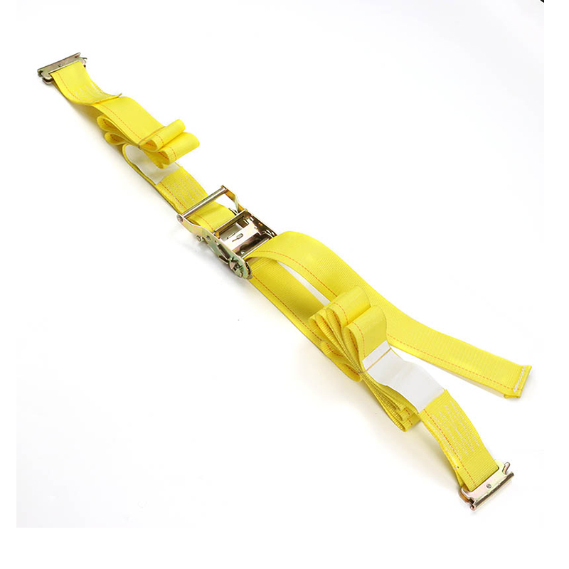 2-palcový E-Track Ratchet Strap Blue Yellow