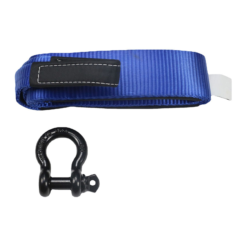 Ťažné popruhy D Shackle Blue